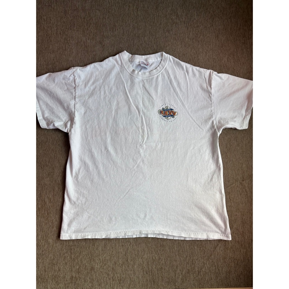 Vintage 2001 Super Bowl XXXV Ravens vs Giants Hanes T-Shirt White XL